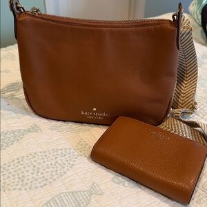 Kate Spade crossbody and wallet 🤎